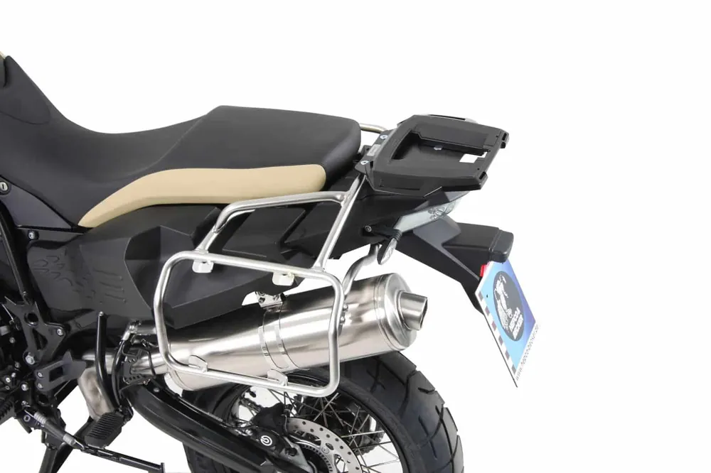 Acheter Direct Support de topcase Alurack noir pour BMW F 800 GS Adventure Hepco & Becker