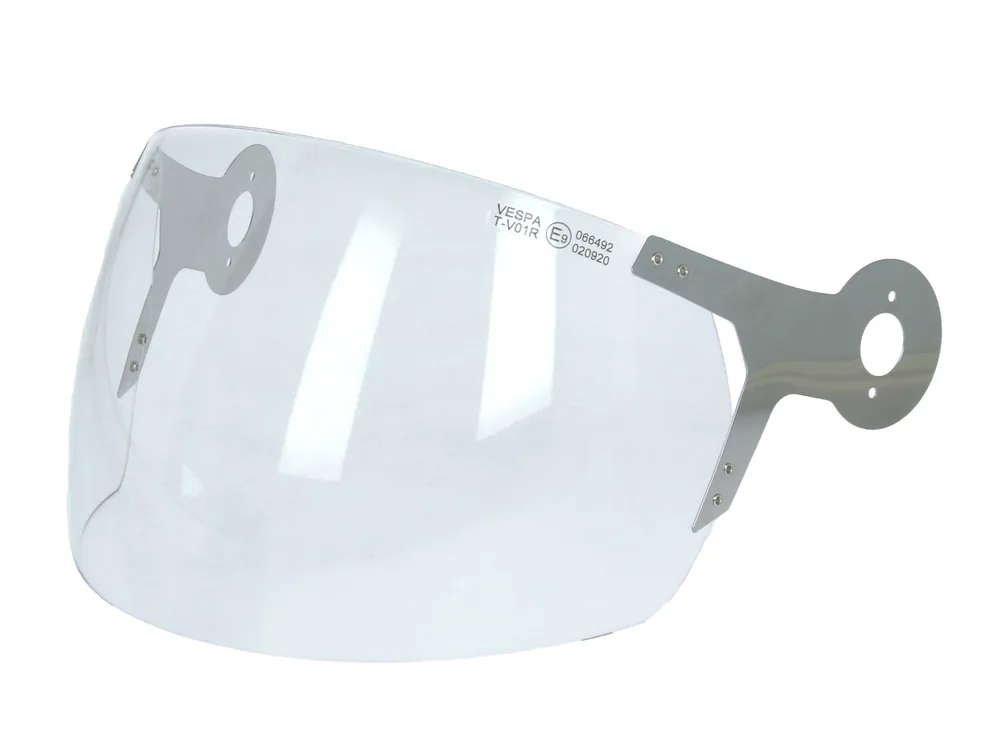 Offre Du Jour Visière transparente avec support chromé pour casque Vespa Argentario, Officina 8