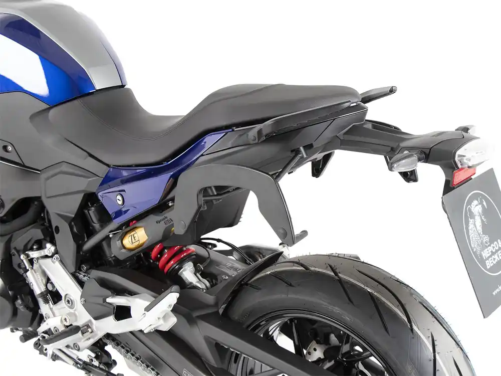Supports latéraux C-Bow noirs pour BMW F 900 XR (20-24) Hepco & Becker Dernier Modèle