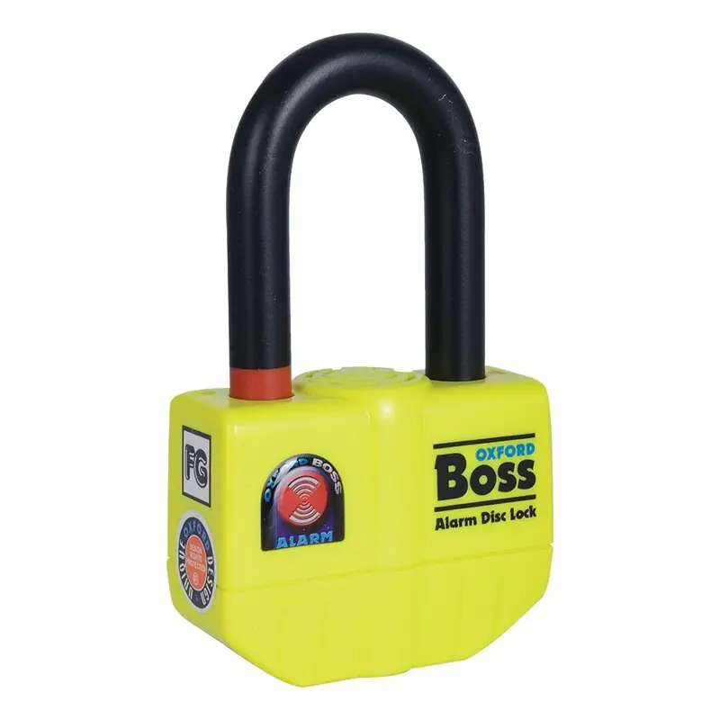 Satisfait Ou Remboursé Oxford Boss Alarm 14 mm Bremsscheibenschloss Inkl. 12mm x 1.5m Kette