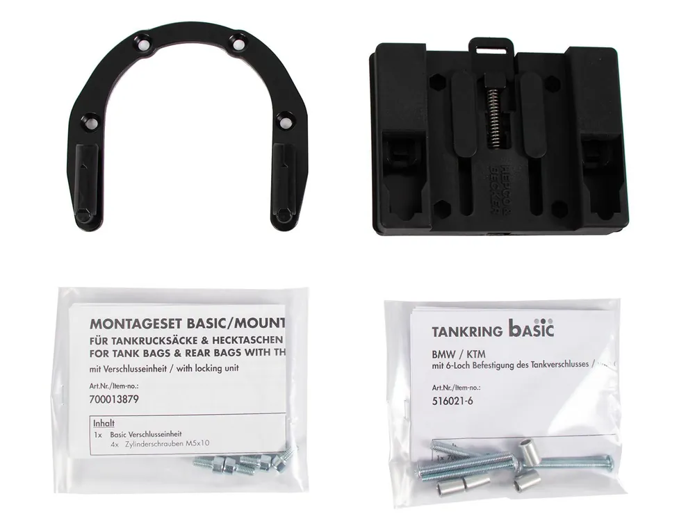 Anneau de réservoir Basic avec unité de fermeture de la sacoche de réservoir pour BMW R 1200 RT LC (14-18) Hepco & Becker Promotion