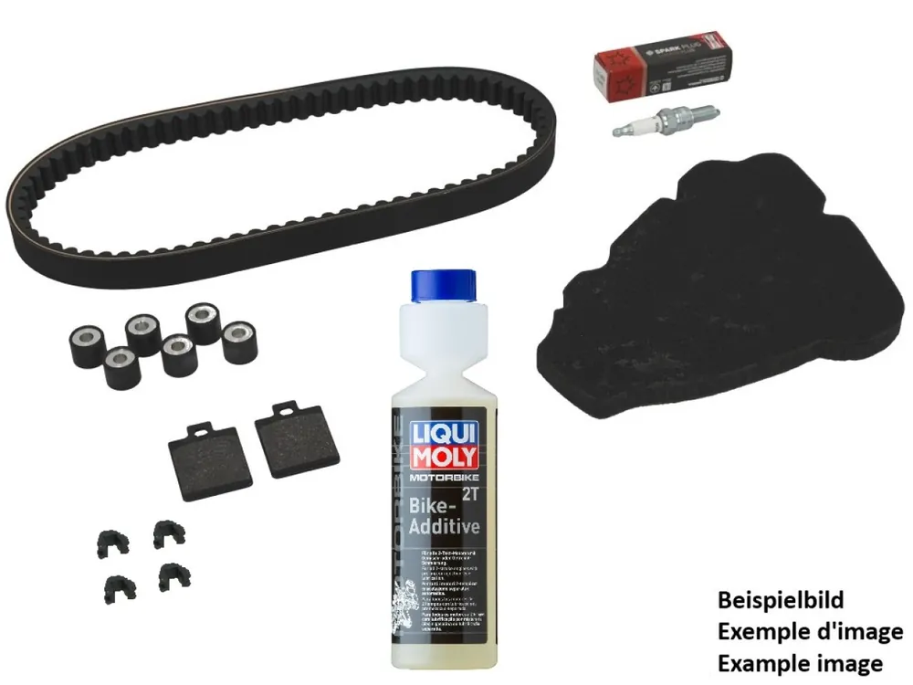 Inspektionskit Premium mit Bremsbelägen + Additiv Kymco Agility 50 4T 2013-2018 – NF ProKit Dernier Modèle