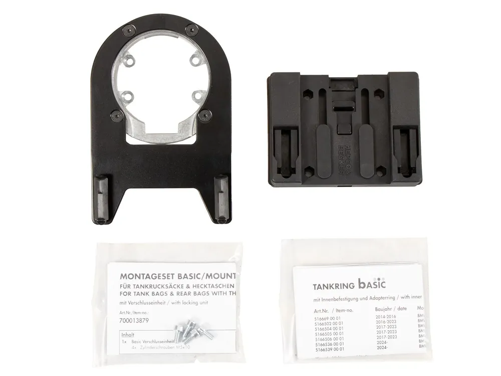 Anneau de réservoir Basic avec unité de fermeture de la sacoche de réservoir pour BMW R nineT Racer (17-20) Hepco & Becker Offre Du Jour