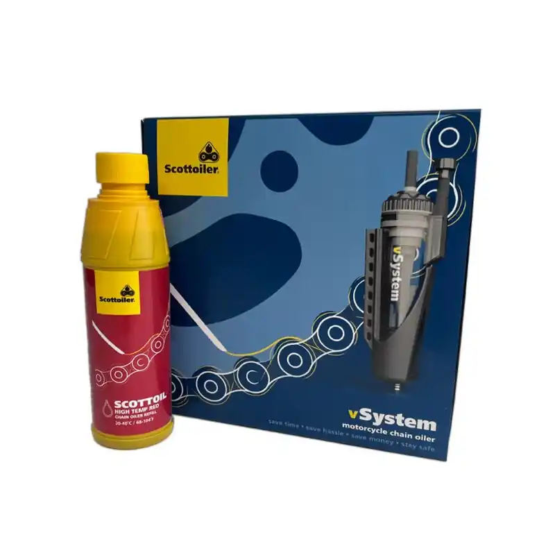 Super Prix Scottoiler vSystem Kettenöler Universal Edition + High Temp Red Lubricant
