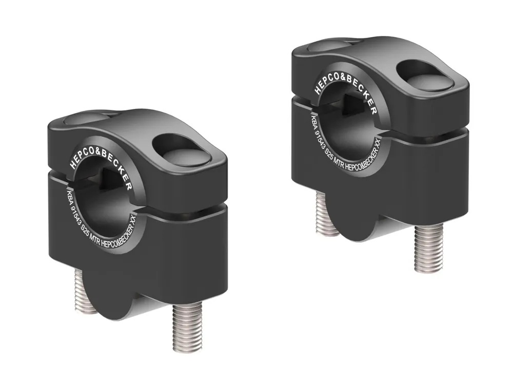 Affaire À Saisir Augmentation du guidon H=25 mm pour Honda CB 500 /S (93-97) Hepco & Becker Noir
