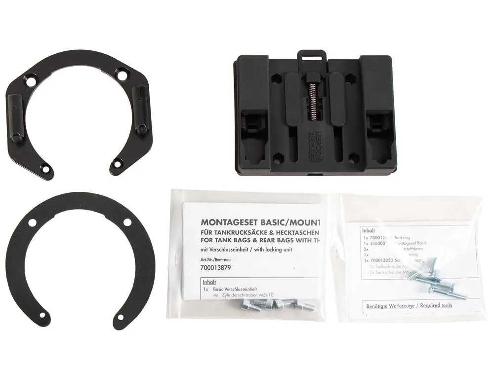 Anneau de réservoir Basic avec unité de fermeture de la sacoche de réservoir pour CB 600 F Hornet /S (98-02) Hepco & Becker Soldes
