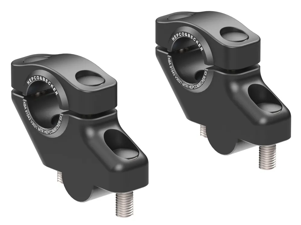 Vente Flash Augmentation du guidon H=30 mm avec décalage de 21 mm en arrière pour Honda CB 1300 (10-12) Hepco & Becker Noir