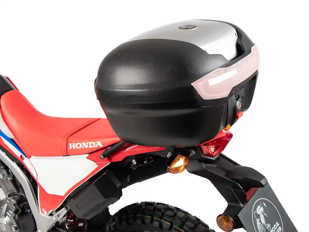 Support de top case noir y compris top cases Journey 40 noir/argent pour Honda CRF 300 L (21-) Expédition Rapide