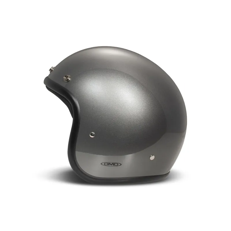 Casque intégral DMD Retro, gris brillant, Metallic Grey, fibre de verre, ECE 22.06 XS Offre Exclusive