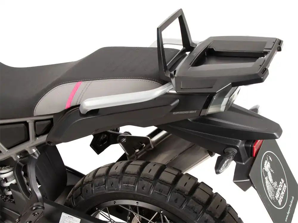 Support de topcase Alurack noir pour CFMoto 450 MT (24-) Hepco & Becker Commander Vite