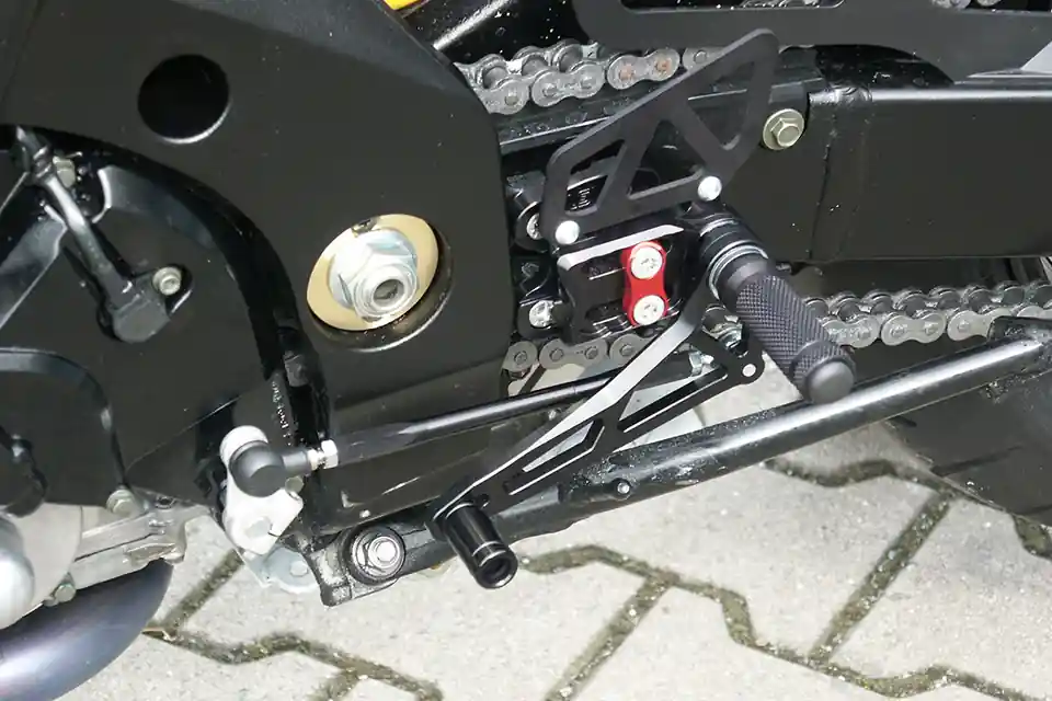 Top Vente LSL 2Slide-Rastenanlage für Suzuki GSXR1000, 2005-2006, schwarz-rot