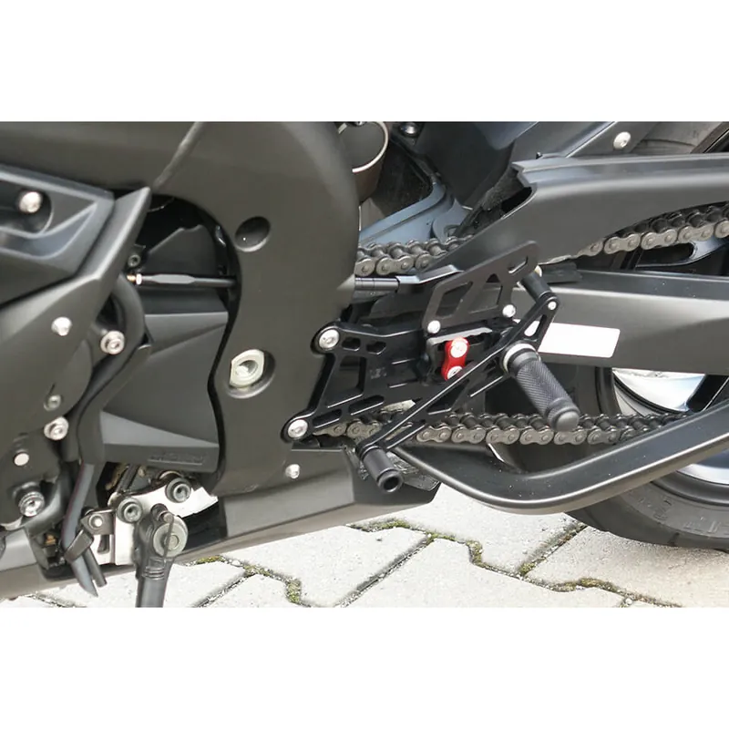 LSL 2Slide-Rastenanlage für Yamaha YZF-R1, 2004-2006, schwarz-rot Commander Vite