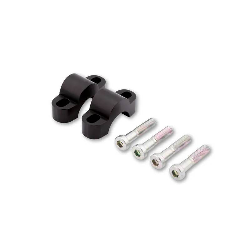 Promotion LSL Klemmbockerhöhung Set um 15 mm, mit 50 mm Schraube, für 28,6 mm Lenker, schwarz