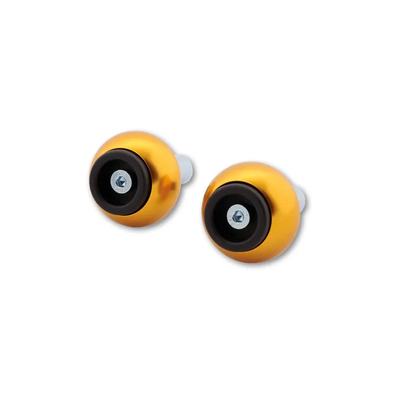 Certifié LSL Lenkergewicht Crash Ball Classic, für Lenker mit 14 mm Innendurchmesser (Alu-Lenker), gold