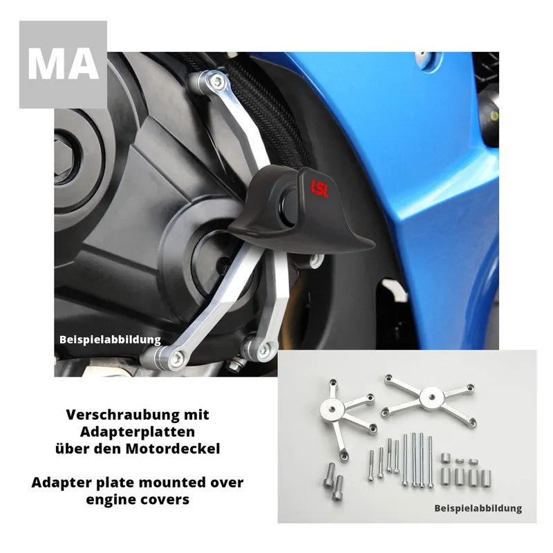 Prix Promo LSL SlideWing Befestigungskit für Kawasaki Z750, 2004-2006, Z1000, 2003-2006