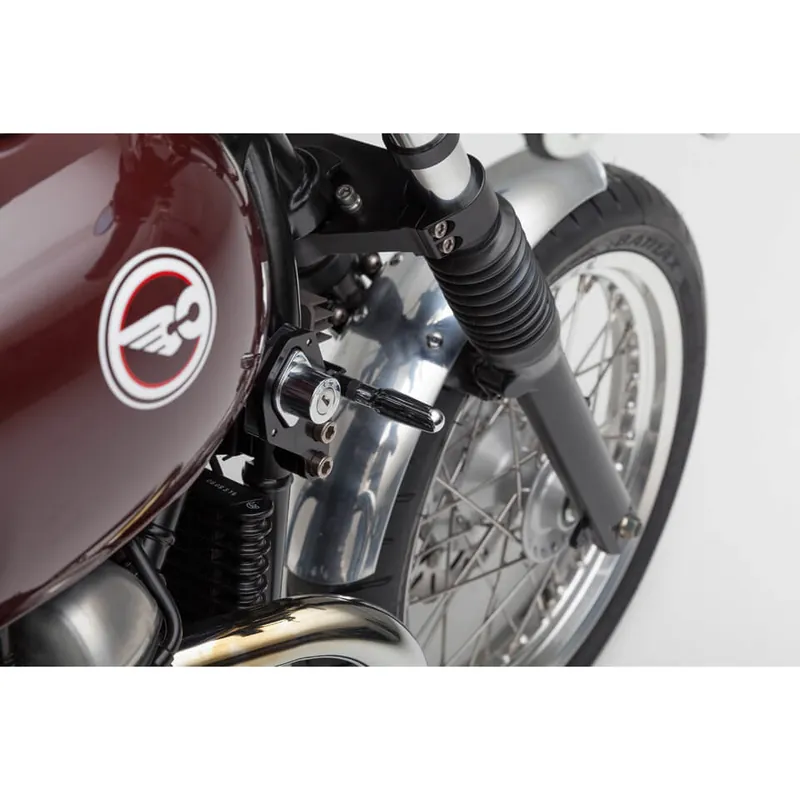 Authentique LSL Zündschlosshalter Bonneville/Thruxton, schwarz, Montage rechts