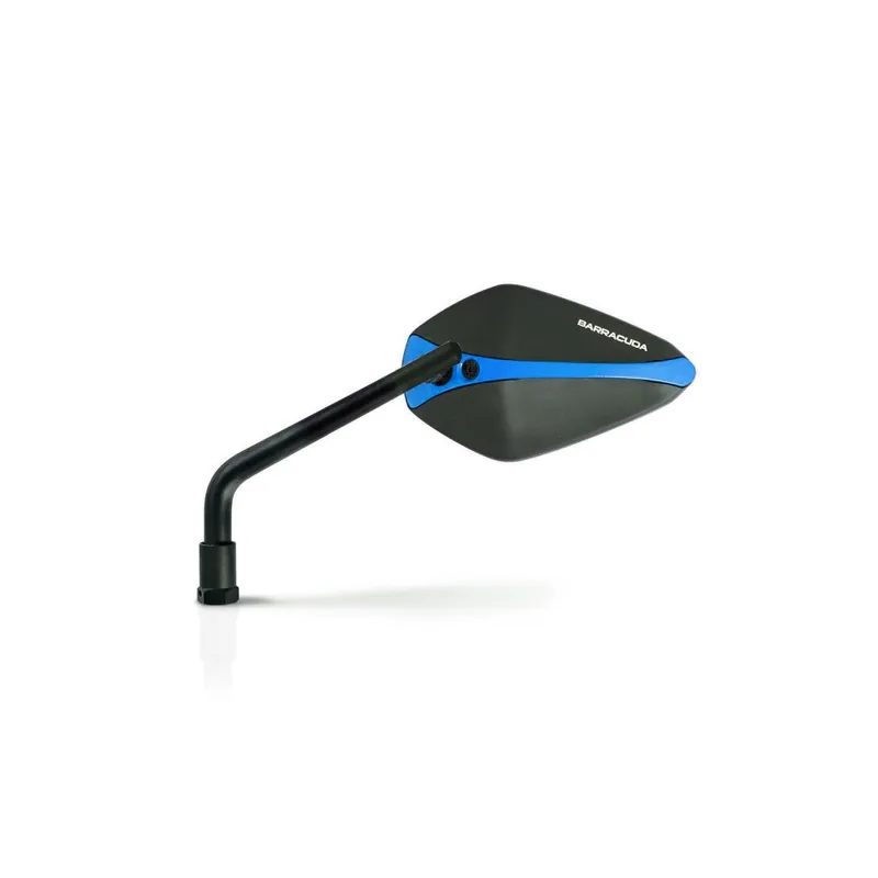 Barracuda Aluminium Rückspiegel Einsatz für A-Version Spiegel in Blau Commander Vite
