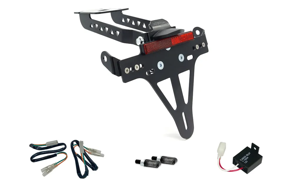 Top Vente alpha Technik Kennzeichenhalter-Blinker-Kit MLED für Kawasaki Z650 und Ninja 650 Typ: ER650H / EX650