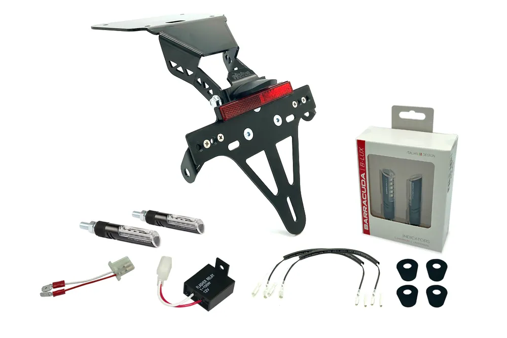 Achetez Aujourd&rsquo;hui alpha Technik Kennzeichenhalter-Blinker-Kit IDEA (vorne + hinten) für Yamaha YZF-R3 / MT03 Modelljah