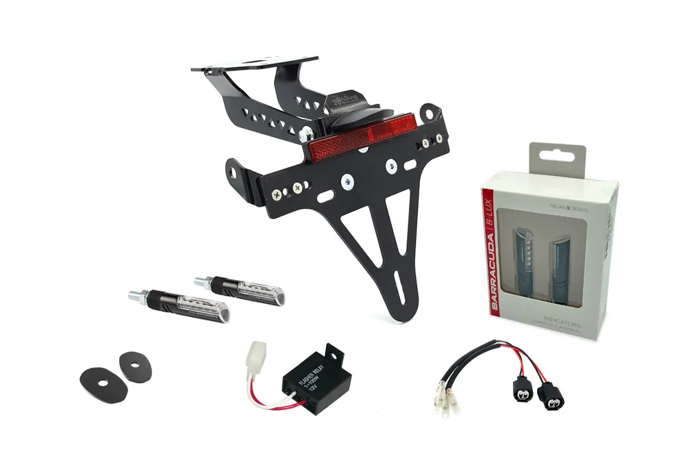 Réduction alpha Technik Kennzeichenhalter-Blinker-Kit IDEA (vorne + hinten) für Kawasaki Z H2 ab Modelljahr 20