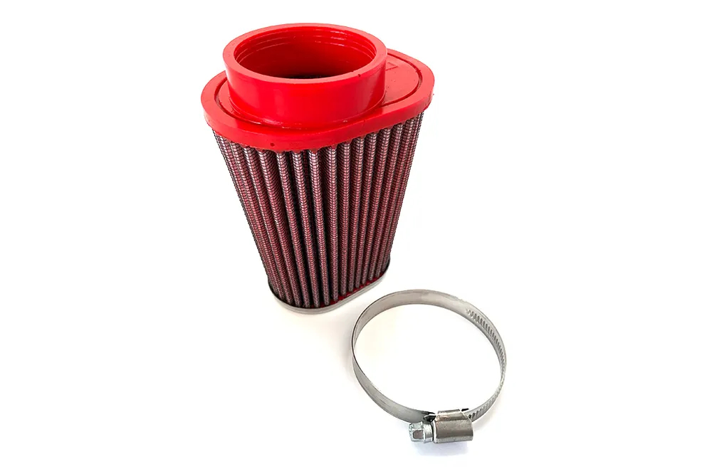 BMC Universal-Sportluftfilter Konisch, 55 mm Durchmesser, 120 mm Länge, links, Chromkappe Produit De Marque