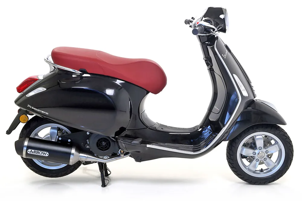 Petit Prix ARROW Auspuff DARK URBAN für Vespa Primavera I-GET 125 Modelljahr 2017-