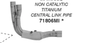 ARROW Racing-Kat-Ersatzrohr Titan für Aprilia RSV 4, Tuono V4 1100 2025- Usine Directe