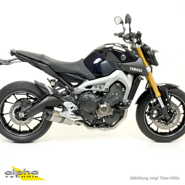 ARROW Auspuff THUNDER für Yamaha MT09 / Tracer 900 2013-, Aluminium mit Carbon Endkappe (Nur mit ARR Meilleur Prix