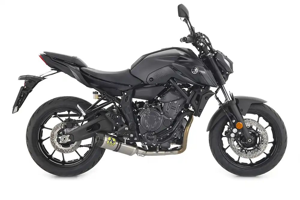Réduction ARROW Auspuff THUNDER für Yamaha MT-07 2021-, Titan