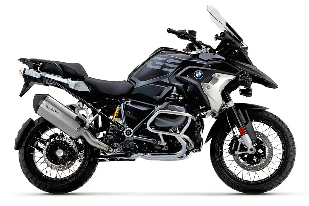 Top Vente ARROW Auspuff SONORA für BMW R 1250 GS Modelljahr 2019-2021, Titan-Hülle mit Carbon-Endkappe