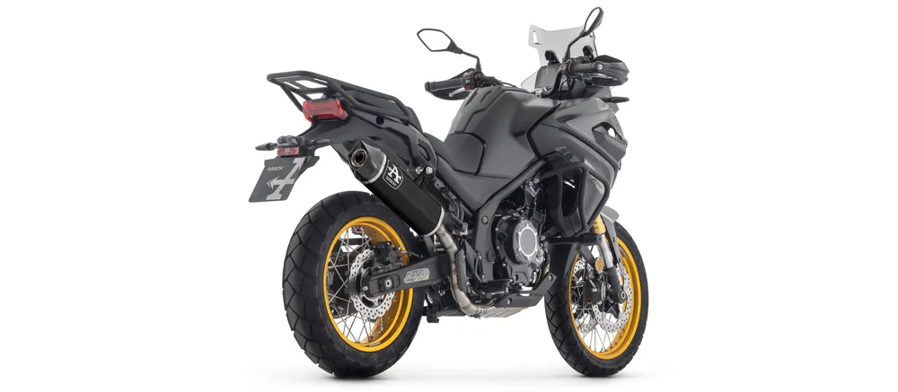 ARROW Auspuff INDY RACE EVO DARK Aluminium schwarz für Voge Valico 525DSX Modelljahr 2023-2024 Nouvelle Collection