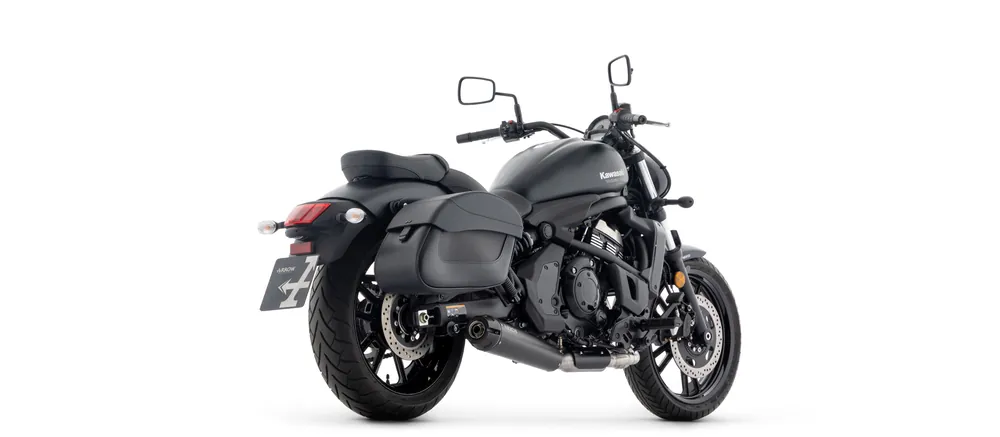 Acheter Direct ARROW Auspuff Komplettanlage DARK REBEL Edelstahl u. Carbon für Kawasaki Vulcan S 650 2025-