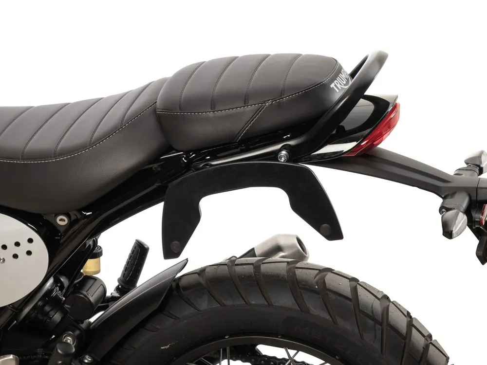 Supports latéraux C-Bow noirs pour Triumph Scrambler 400 XC (25-) Hepco & Becker Commander Vite