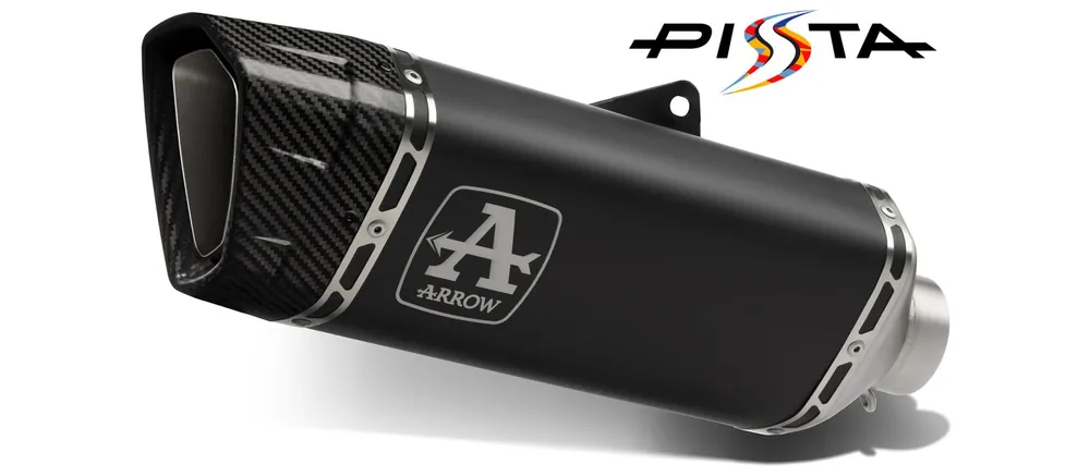 Usine Directe ARROW PISTA Slip-On aluminium noir pour KTM 990 RC R (25-)