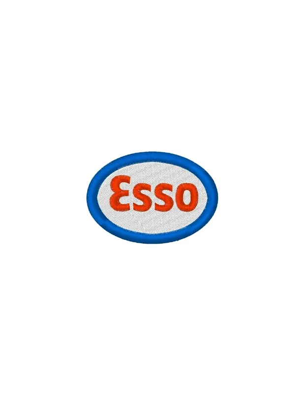 Promotion Saisonnière Ecusson brodé ESSO 8X5.5 cm
