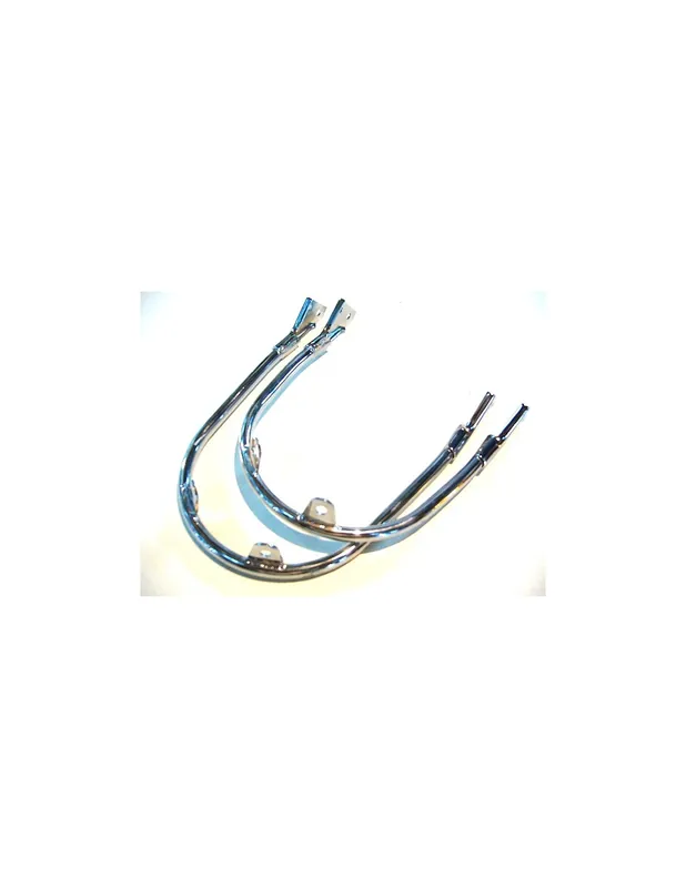 Bultaco Sherpa 250 / 350 paire de supports de garde-boue avant chromés Dernier Modèle
