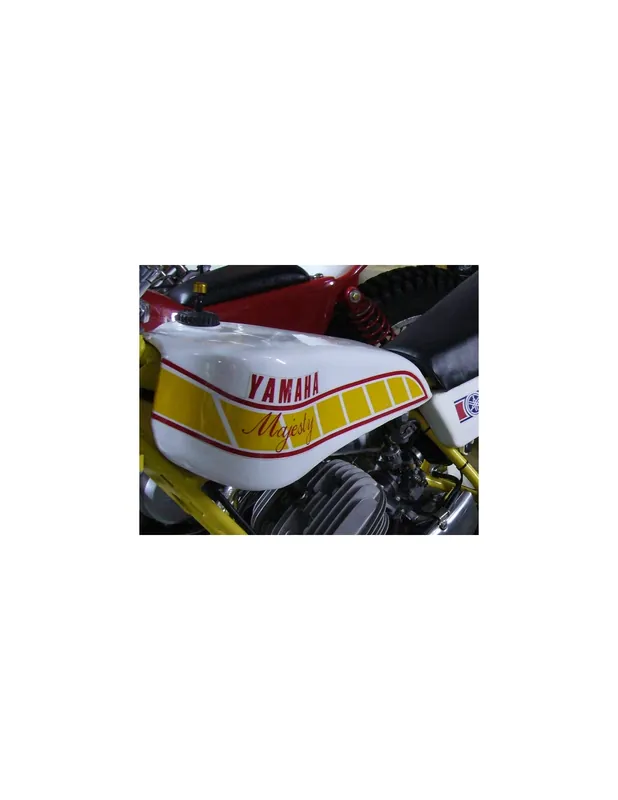 Yamaha Majesty paire de stickers jaunes Bon Plan